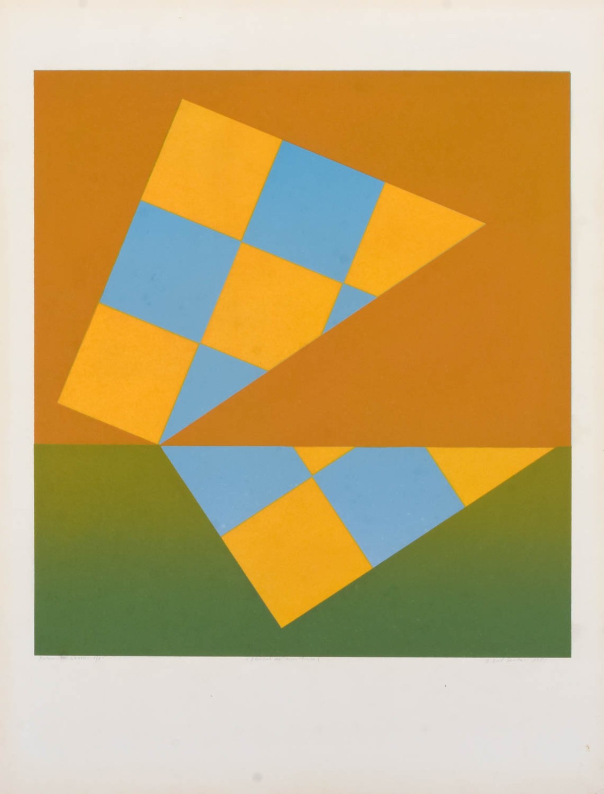 Ilusão de escultura, 1983 Serigrafia Ass. inf. direito Edição 1 de 1, Permuta LXVIII.