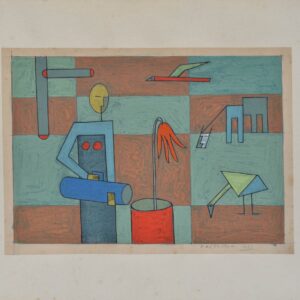 Sem título, 1983 Guache s/ papel Ass. inf. direito assinado a lápis.